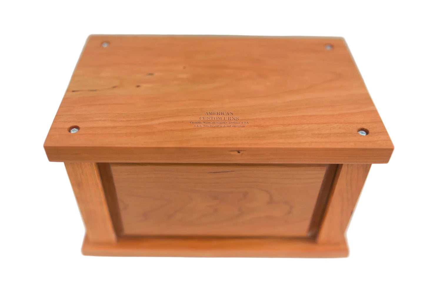 Standard Adult Cremation Urn - Solid Wood - 240 cu in